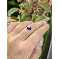 1.32 Ct. Blue Sapphire from Ceylon (Sri Lanka) Life Style