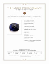 2.39 Ct. Blue Cabochon Sapphire from Ceylon (Sri Lanka) Scan Report