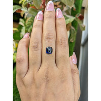 2.39 Ct. Blue Cabochon Sapphire from Ceylon (Sri Lanka) Life Style