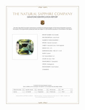 4.13 Ct. Bi Color / Parti Sapphire from Madagascar Scan Report