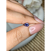 0.54 Ct. Purplish Blue Sapphire from Ceylon (Sri Lanka) Life Style