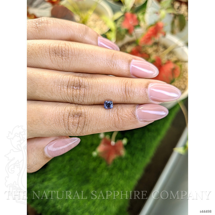 0.63 Ct. Purplish Blue Sapphire from Ceylon (Sri Lanka)