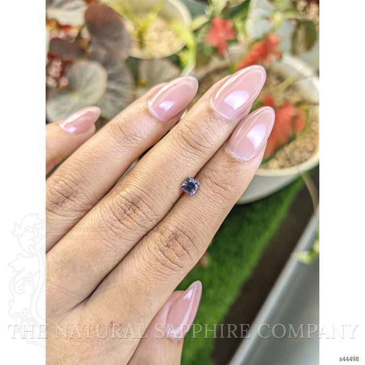 0.63 Ct. Purplish Blue Sapphire from Ceylon (Sri Lanka)