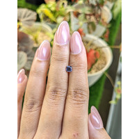 0.63 Ct. Purplish Blue Sapphire from Ceylon (Sri Lanka) Life Style