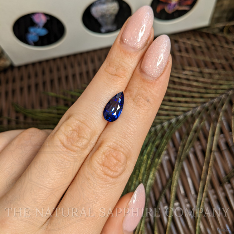 3.71 Ct. Blue Sapphire from Ceylon (Sri Lanka)