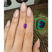 2.56 Ct. Pinkish Purple Sapphire from Madagascar Life Style