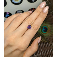 3.83 Ct. Purple Sapphire from Madagascar Life Style