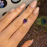 3.83 Ct. Purple Sapphire from Madagascar Life Style