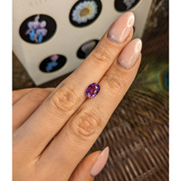 2.05 Ct. Pinkish Purple Sapphire from Madagascar Life Style