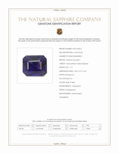 1.77 Ct. Bluish Purple Sapphire from Madagascar Scan Report