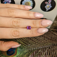 1.38 Ct. Pinkish Purple Sapphire from Madagascar Life Style