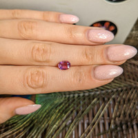 1.57 Ct. Purplish Pink Sapphire from Madagascar Life Style