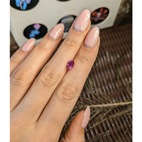 1.55 Ct. Purplish Pink Sapphire from Madagascar Life Style