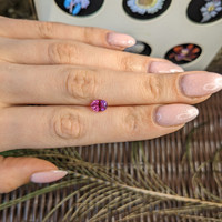 1.55 Ct. Purplish Pink Sapphire from Madagascar Life Style