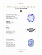 0.48 Ct. Reddish Pink Sapphire from Ceylon (Sri Lanka) 3 D Scan Report