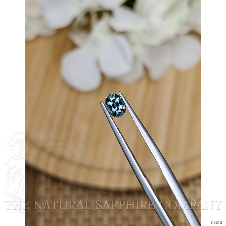 0.65 Ct. Bluish Green Sapphire from Ceylon (Sri Lanka)