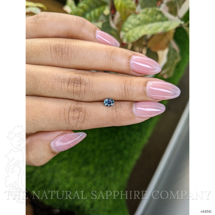 0.65 Ct. Bluish Green Sapphire from Ceylon (Sri Lanka)