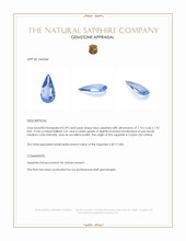 0.39 Ct. Blue Sapphire from Ceylon (Sri Lanka) Appraisal