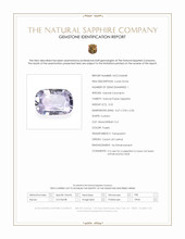 0.52 Ct. Purple Sapphire from Ceylon (Sri Lanka) Scan Report