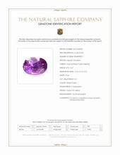 0.47 Ct. Pinkish Purple Sapphire from Ceylon (Sri Lanka) Scan Report