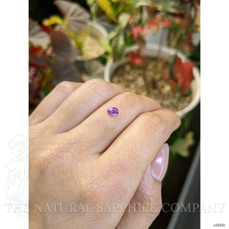 0.47 Ct. Pinkish Purple Sapphire from Ceylon (Sri Lanka)
