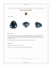 3.00 Ct. Bluish Green Sapphire from Ceylon (Sri Lanka) Appraisal