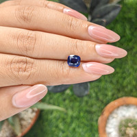 2.35 Ct. Purplish Blue Sapphire from Ceylon (Sri Lanka) Life Style