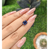 2.35 Ct. Purplish Blue Sapphire from Ceylon (Sri Lanka) Life Style