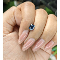 1.00 Ct. Greenish Blue Sapphire from Madagascar Life Style
