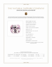 3.05 Ct. Purplish Pink Sapphire from Tanzania Scan Report