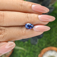 2.01 Ct. Purplish Blue Sapphire from Tanzania Life Style