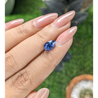 2.01 Ct. Purplish Blue Sapphire from Tanzania Life Style