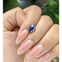 2.01 Ct. Purplish Blue Sapphire from Tanzania Life Style
