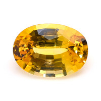 0.73 Ct. Orangish Yellow Sapphire from Ceylon (Sri Lanka) Video