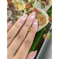 0.73 Ct. Orangish Yellow Sapphire from Ceylon (Sri Lanka) Life Style