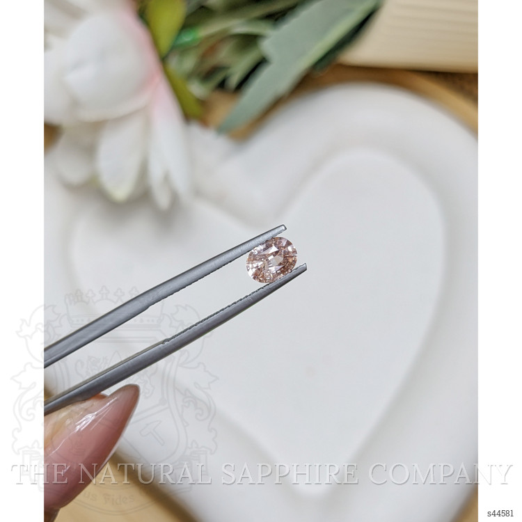 0.82 Ct. Peach Sapphire from Ceylon (Sri Lanka)
