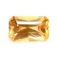 0.64 Ct. Orangish Yellow Sapphire from Ceylon (Sri Lanka) Video