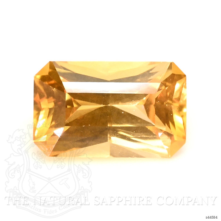 0.64 Ct. Orangish Yellow Sapphire from Ceylon (Sri Lanka)