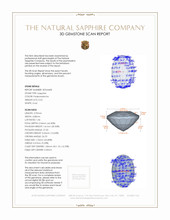 0.52 Ct. Sapphire from Ceylon (Sri Lanka) 3 D Scan Report