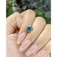 2.57 Ct. Bluish Green Sapphire from Madagascar Life Style