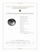9.00 Ct. Black Star Sapphire from Thailand Scan Report