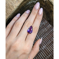 10.07 Ct. Purple Sapphire from Madagascar Life Style