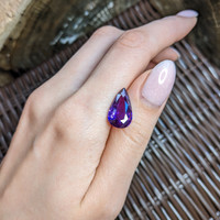10.07 Ct. Purple Sapphire from Madagascar Life Style