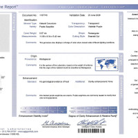 5.57 Ct. Purple Sapphire from Madagascar Scan Report