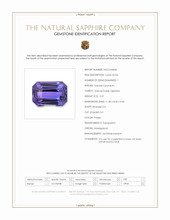 5.57 Ct. Purple Sapphire from Madagascar Scan Report