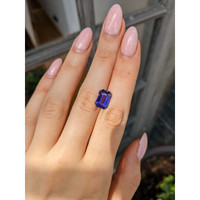 5.57 Ct. Purple Sapphire from Madagascar Life Style