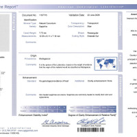 7.73 Ct. Blue Sapphire from Ceylon (Sri Lanka) Scan Report