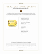 2.54 Ct. Yellow Sapphire from Ceylon (Sri Lanka) Scan Report