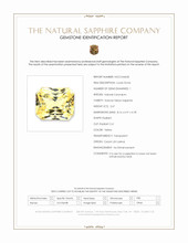 2.67 Ct. Yellow Sapphire from Ceylon (Sri Lanka) Scan Report