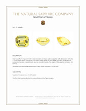 3.00 Ct. Yellow Sapphire from Ceylon (Sri Lanka) Appraisal